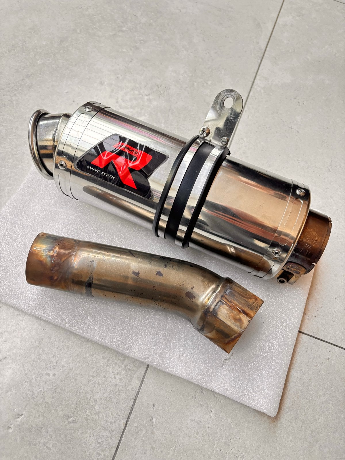 Dominator GP1 uitlaatdemper (2 db killers), Motoren, Ophalen of Verzenden, Gebruikt