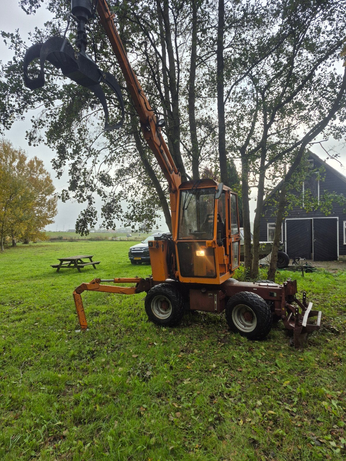 Boki 4550 graafmachine, Ophalen