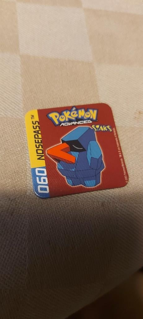 pokemon magneet panini staks 2003 Nosepass, Ophalen of Verzenden, Nieuw, Overige typen