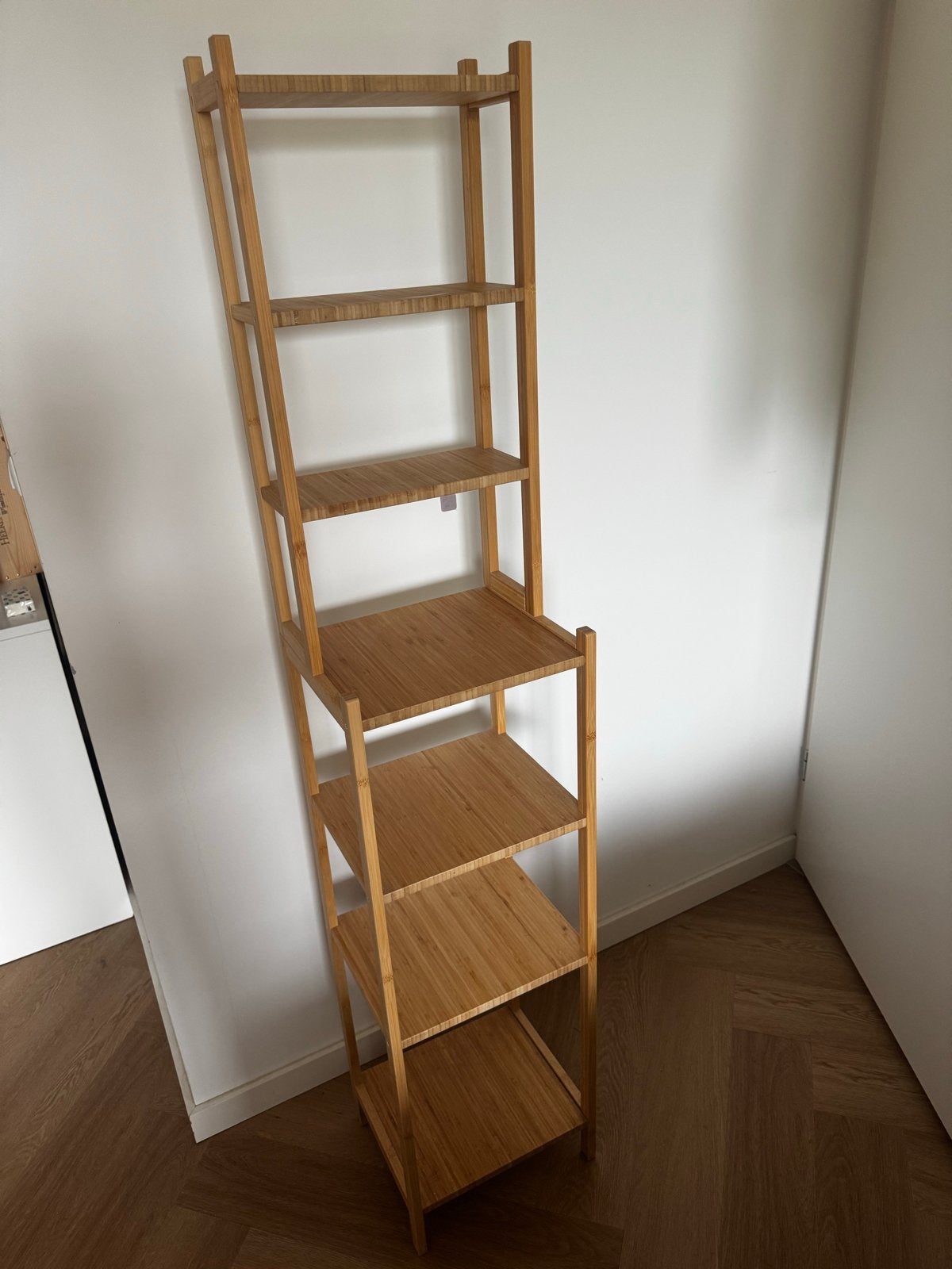 Ikea Rågrund badkamerstellingkast bamboe, Ophalen, Zo goed als nieuw