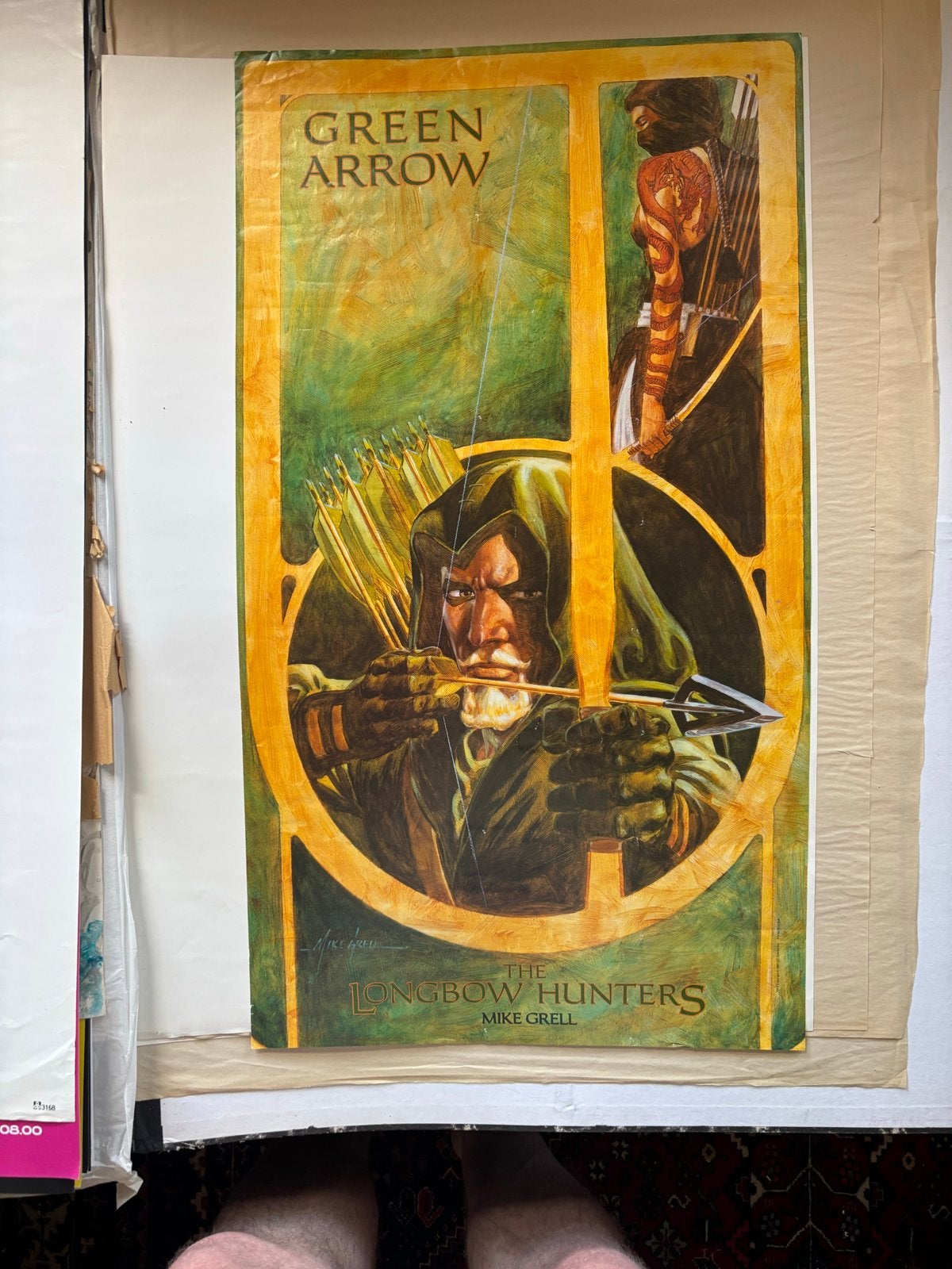 Zeldzame Green Arrow: The Longbow Hunters poster (1987), Ophalen of Verzenden, A1 t/m A3, Film en Tv, Rechthoekig Staand