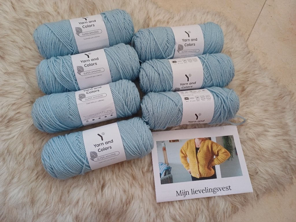 Tof haakpakket vest Yarn and Colors Amazing wol haken retro, Ophalen of Verzenden, Nieuw, Haken, Patroon of Boek