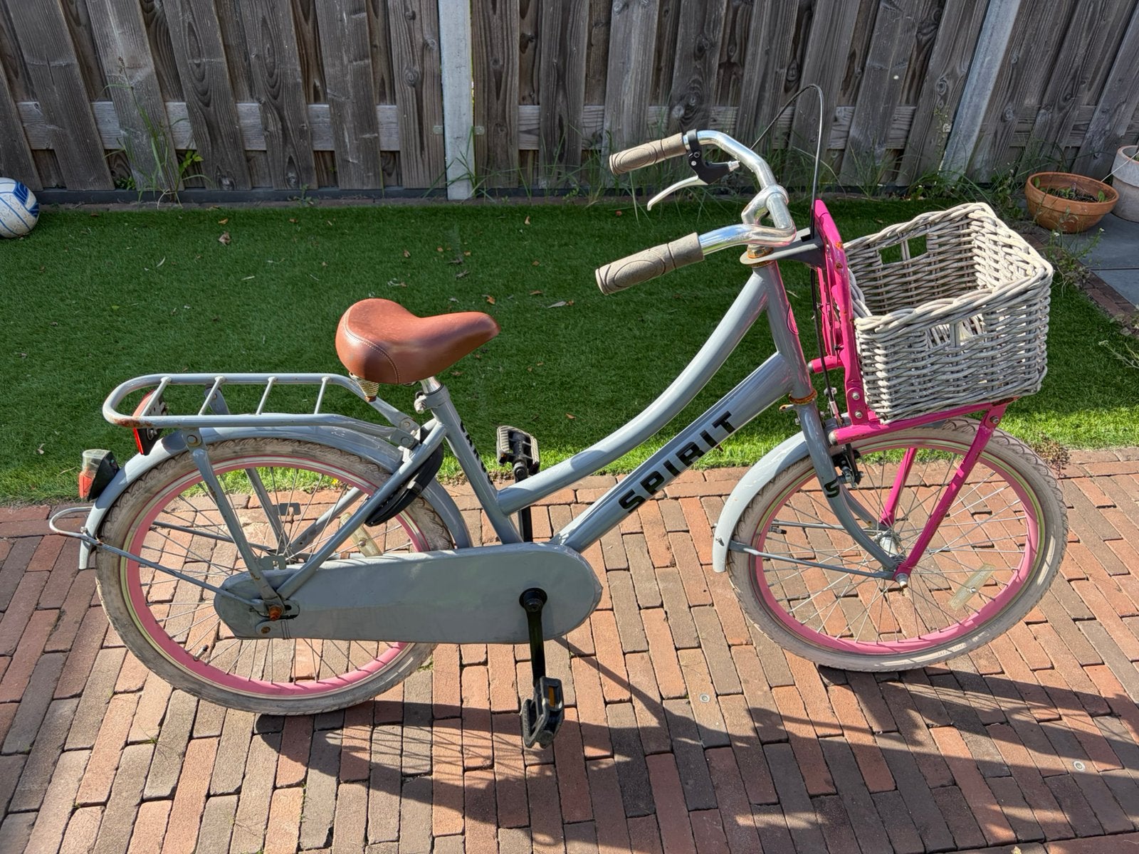 Meisjesfiets Spirit 22 inch, Fietsen en Brommers, Ophalen, Terugtraprem, 22 inch, Gebruikt