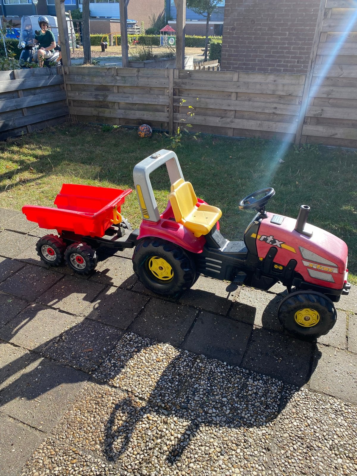 X-trac tractor/trekker met aanhanger, Ophalen, Gebruikt