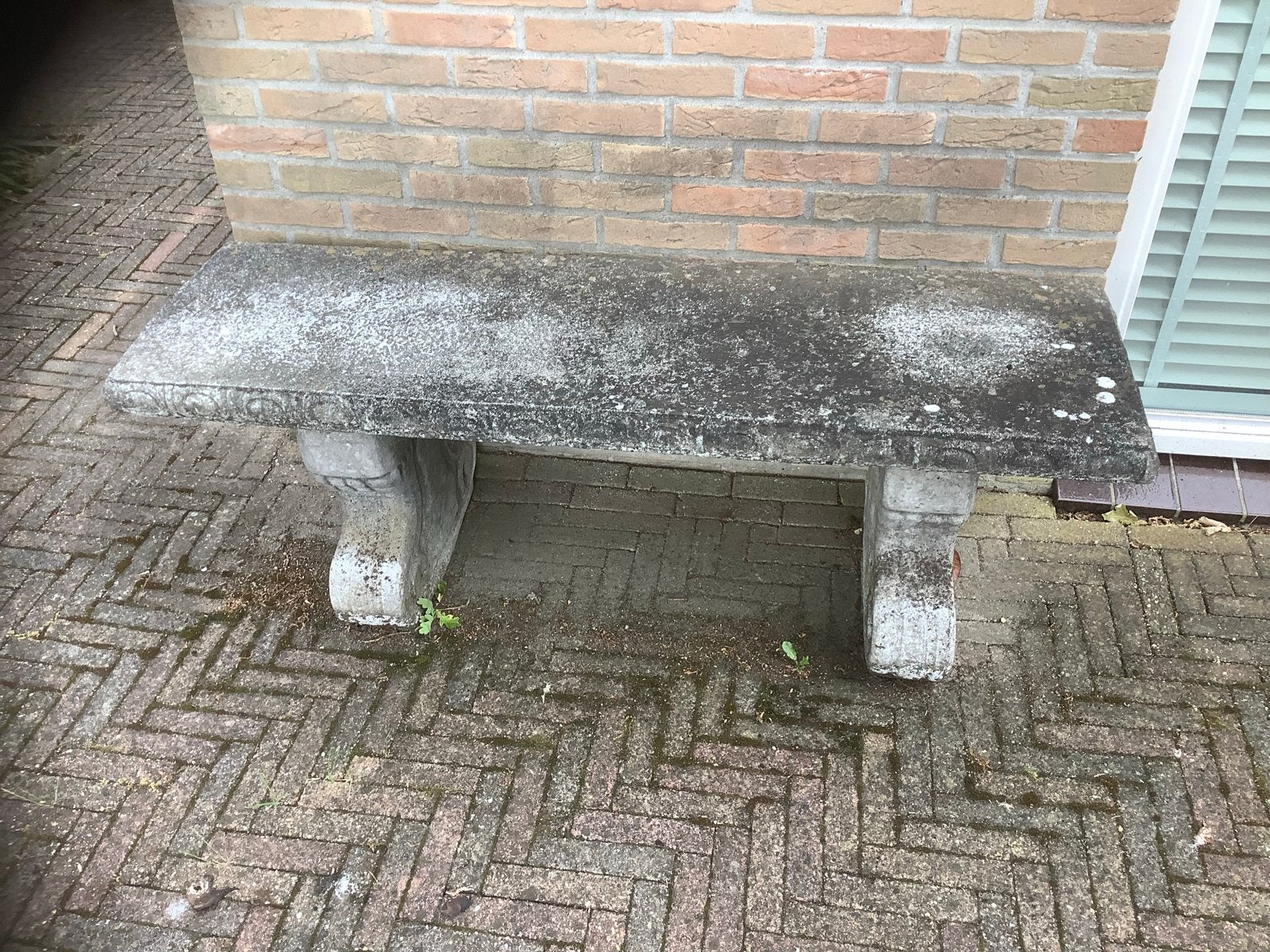 Robuuste betonnen tuinbank - Ideaal voor buiten, Tuin en Terras, Tuinbanken, Gebruikt, Overige materialen, Ophalen of Verzenden