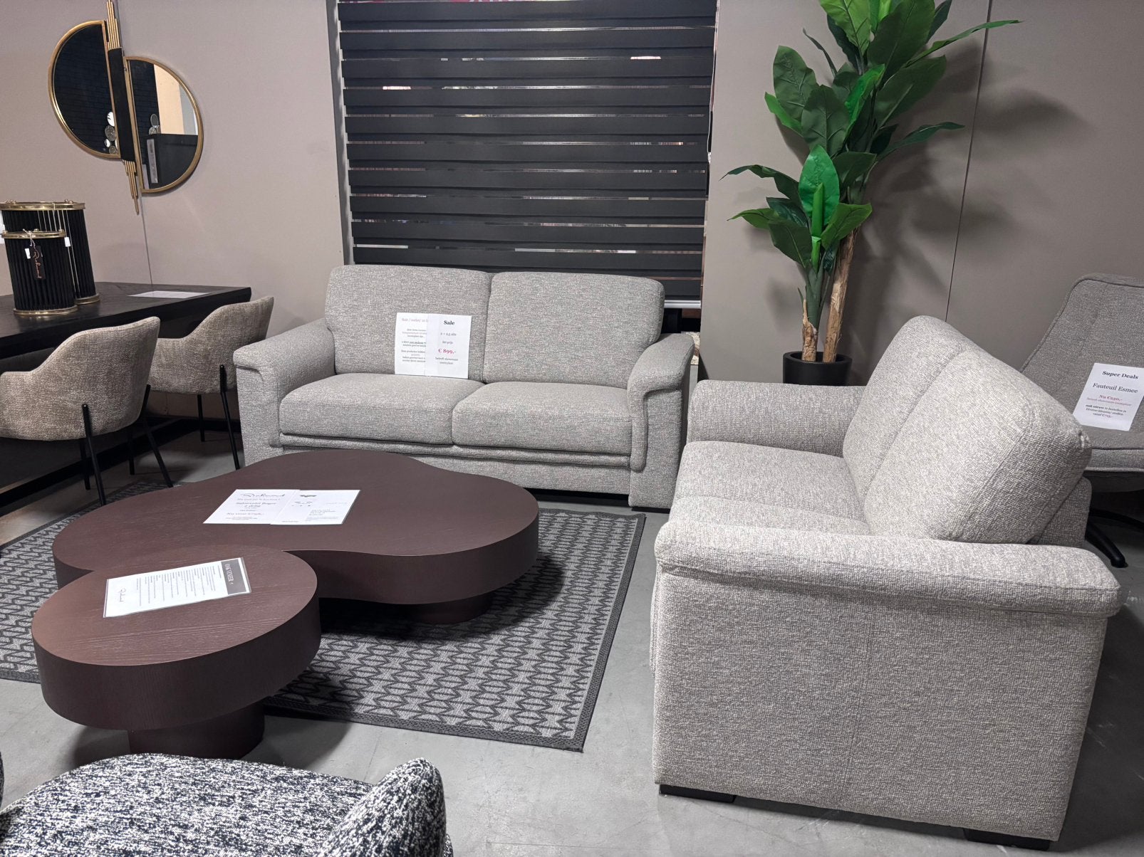2+2,5 zits bank SHOWROOM OPRUIMING, 150 tot 200 cm, Tweepersoons, 75 tot 100 cm, Ophalen of Verzenden