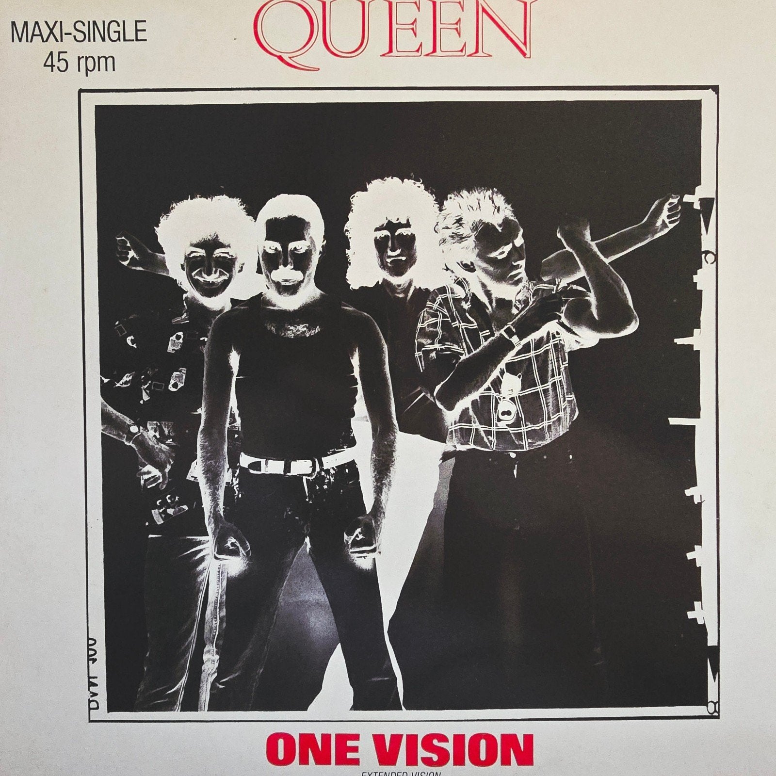 Queen - One Vision (Maxi-Single 45 RPM) - Nieuwstaat, Verzenden, Originele persing, Zo goed als nieuw, EP