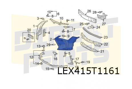 Lexus UX (3/19-) voorbumperhoek Links (te spuiten) Origineel, Auto-onderdelen, -, -, Nieuw, Lexus