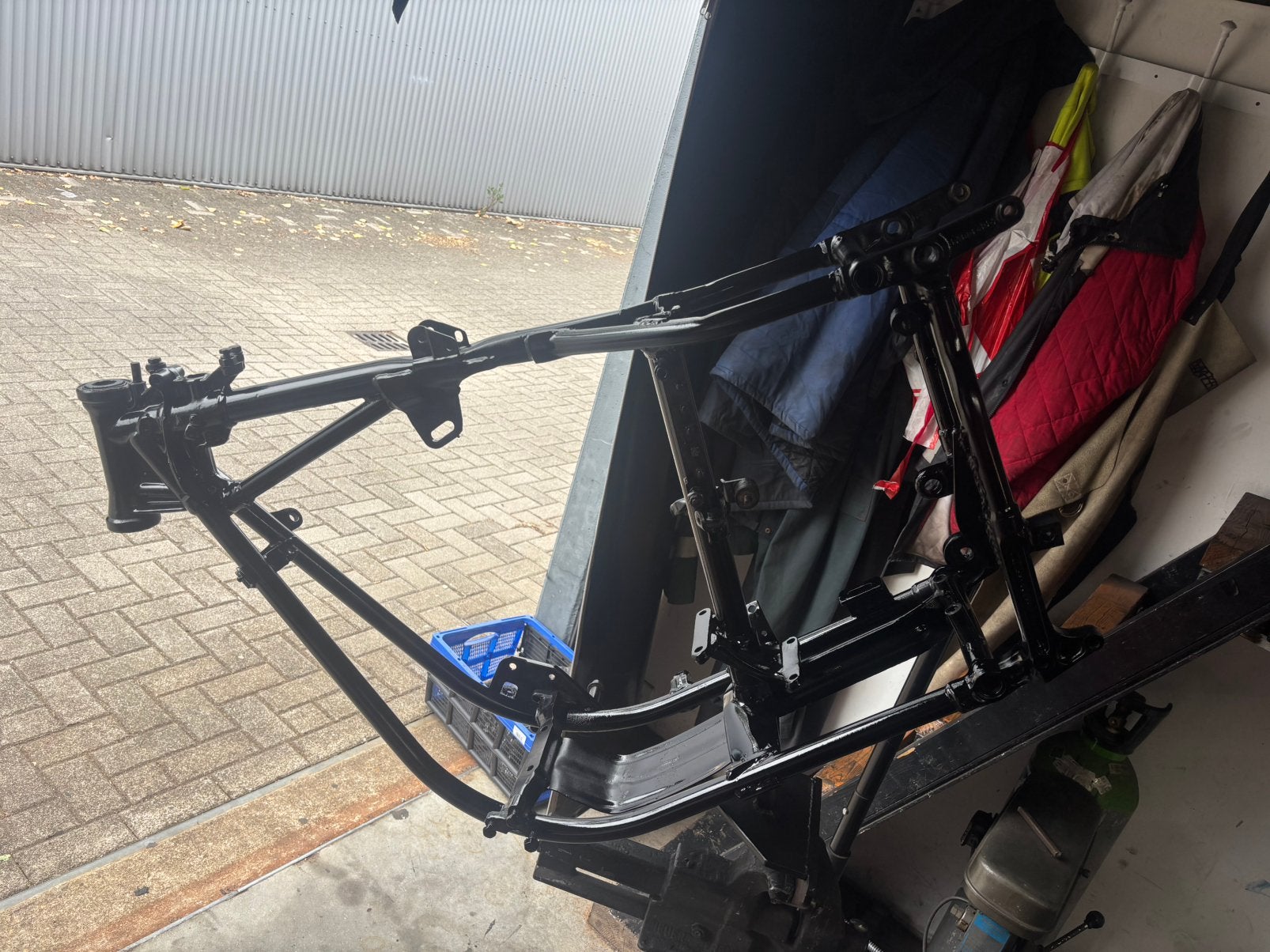 Flh Shovelhead frame kenteken blok primaire, Ophalen of Verzenden