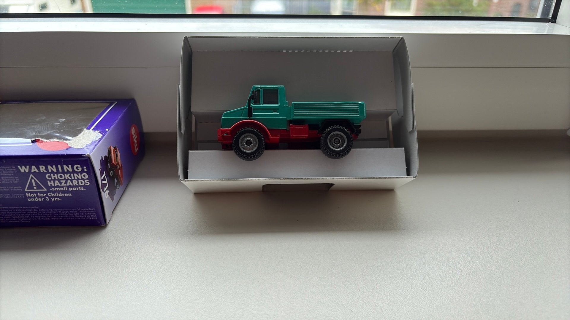 Unimog u 1500 groen rood, Ophalen of Verzenden, Nieuw, Bus of Vrachtwagen, SIKU
