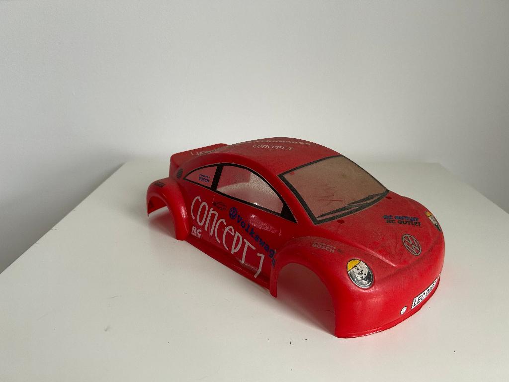 Volkswagen New Beetle 1/10 body rc auto, Ophalen of Verzenden, Gebruikt, Overige schalen