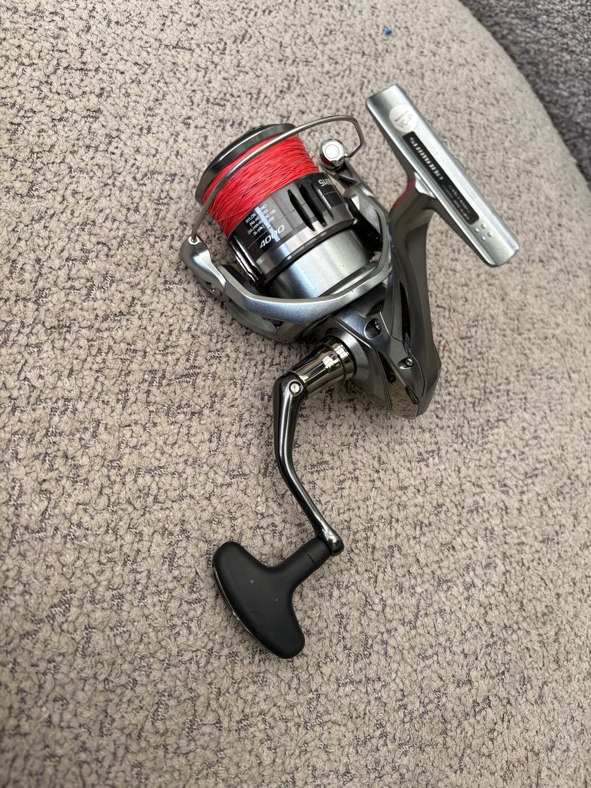 Shimano Nasci 4000 met Savage Gear lijn - Zo goed als nieuw, Watersport en Boten, Ophalen of Verzenden, Zo goed als nieuw, Molen