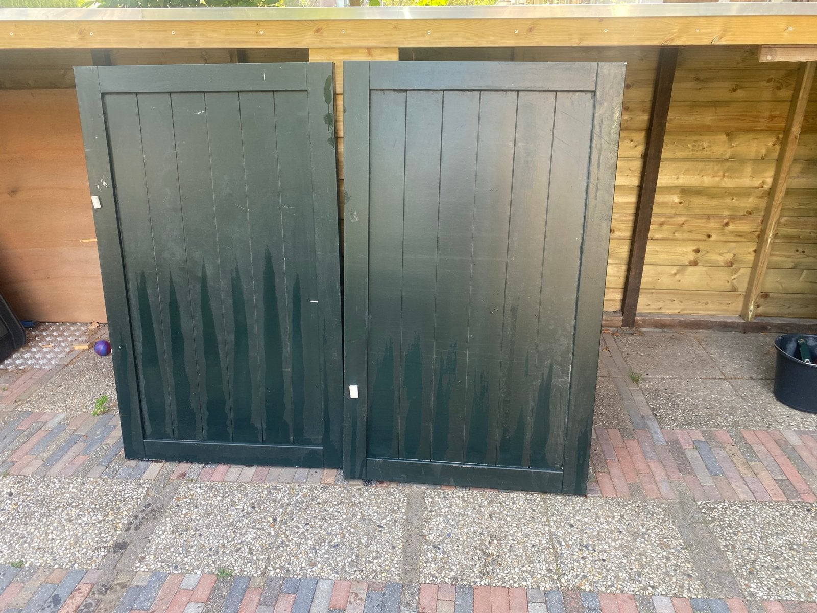 Twee hard houten deuren 135x82,5x4 cm, Ophalen, 80 tot 100 cm, Minder dan 200 cm, Nieuw