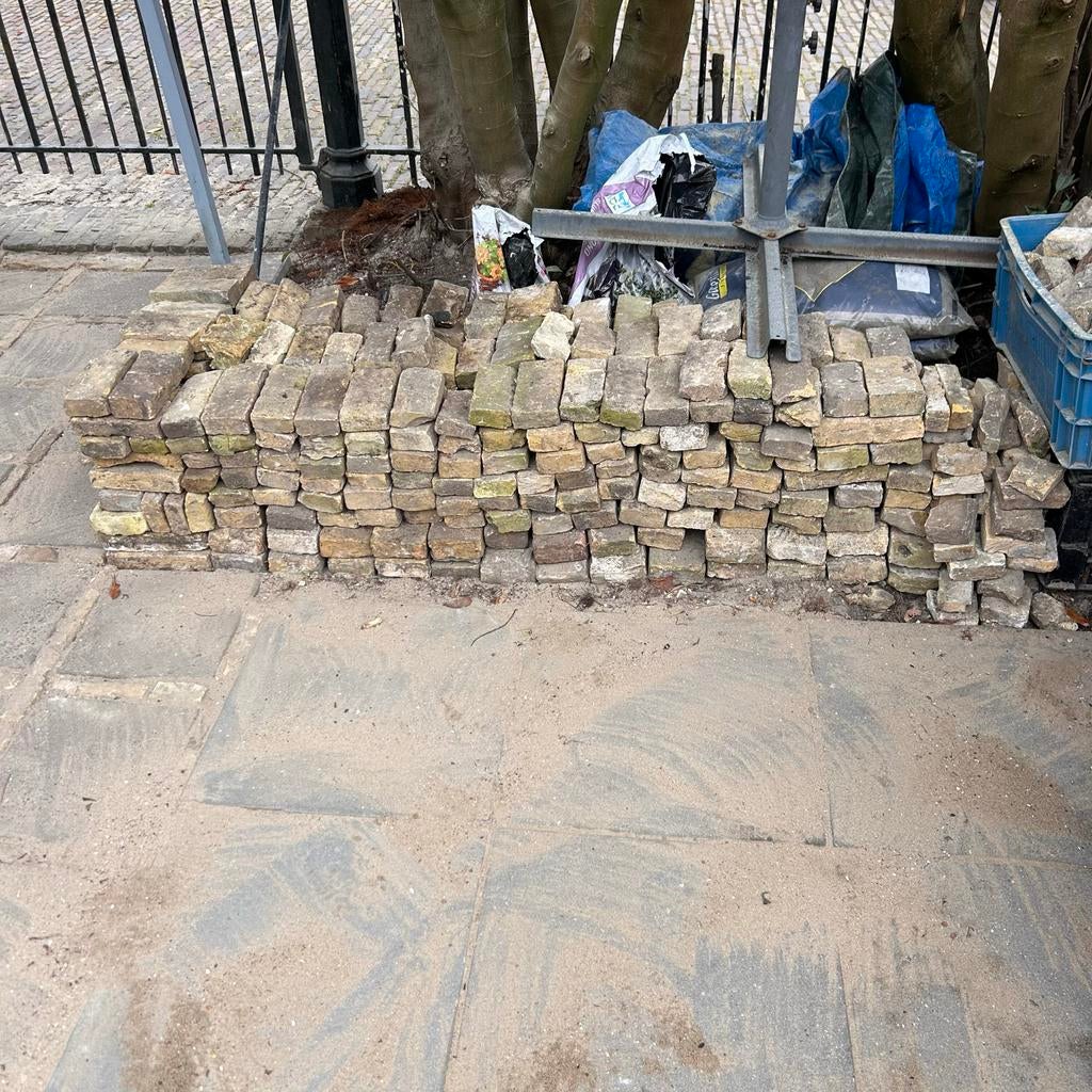 Oude Boeren Geeltjes - Authentieke Gele steentjes - +/- 400, Ophalen, Gebruikt, Bakstenen