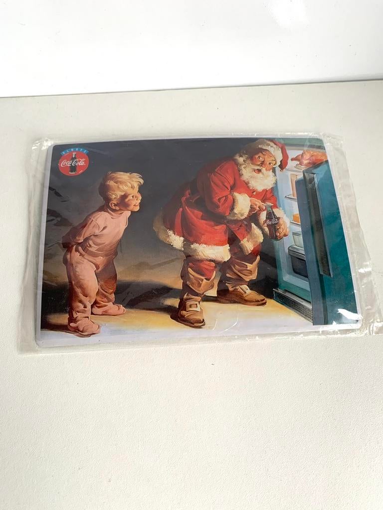 Nieuw reclamebord Coca Cola van Kerstman, Ophalen of Verzenden, Zo goed als nieuw, Reclamebord