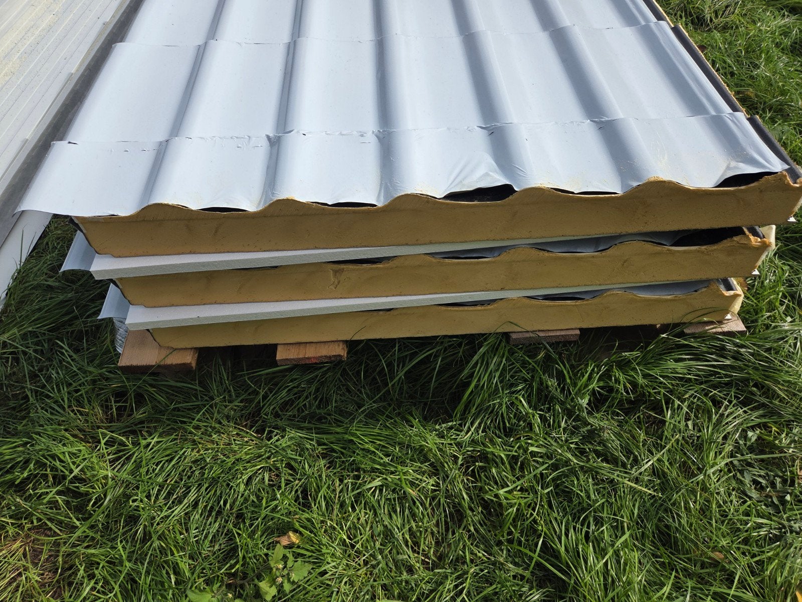 dakpanpofielplaten 3 stuks R 9002 antraciet, Doe-het-zelf en Verbouw, Ophalen, Nieuw, Overige materialen, 50 tot 100 mm