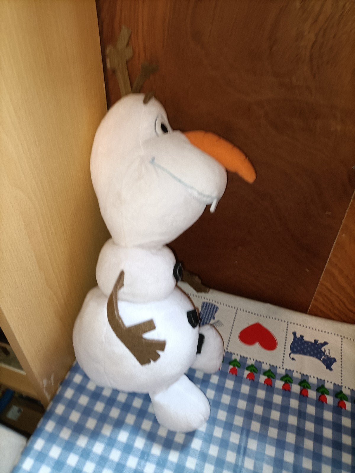 Olaf knuffel Frozen sneeuwpop 36 cm groot, Kinderen en Baby's, Ophalen of Verzenden, Zo goed als nieuw, Overige typen