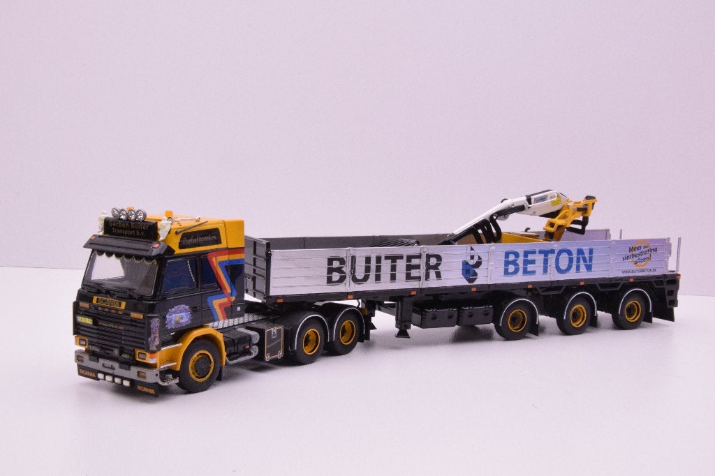Scania 143 '' Gerben Buiter Vinkenbuurt ''  Tekno, Ophalen of Verzenden, Zo goed als nieuw, Bus of Vrachtwagen, Tekno