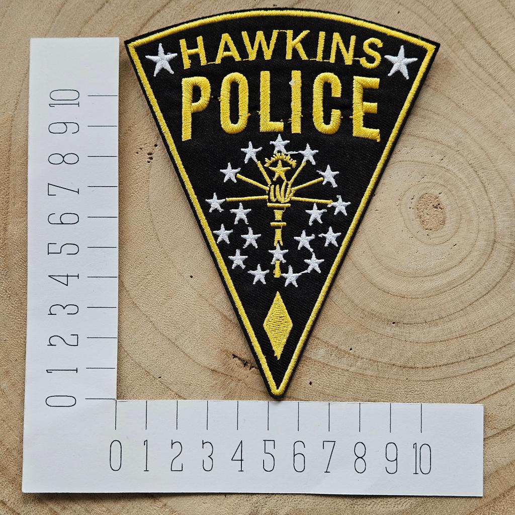 Strijk embleem applicatie Patch Hawkins police, D, Nieuw, Ophalen of Verzenden, D