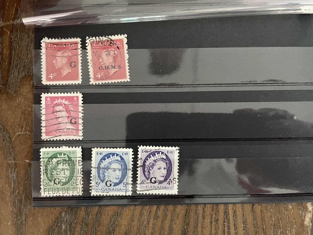 postzegels Canada dienstzegels op kaart 155, Verzenden, Gestempeld, Noord-Amerika
