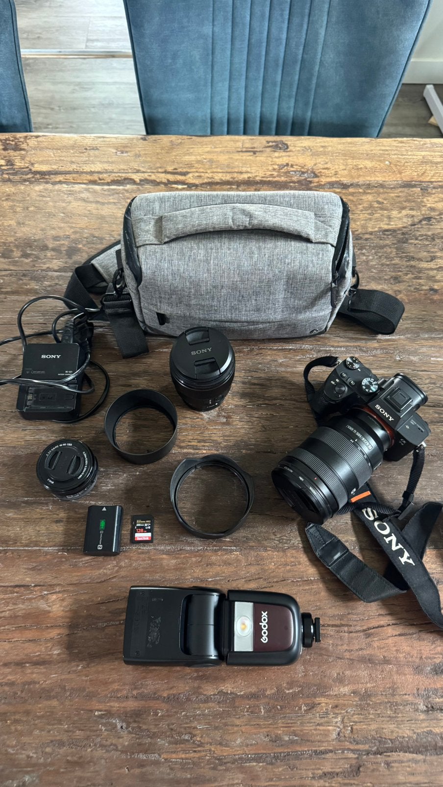 Sony A7 III body + Peak Design tas + 128GB SD + extra accu, Geheugenkaart, Zo goed als nieuw, 24 megapixels, Sony