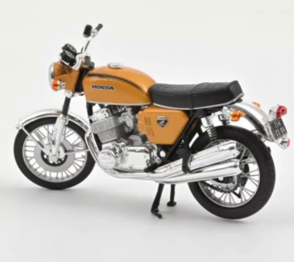 Honda CB750 1969 oranje met. schaal 1/18 Norev ref. 182025, Verzenden, Nieuw, Motor, Norev