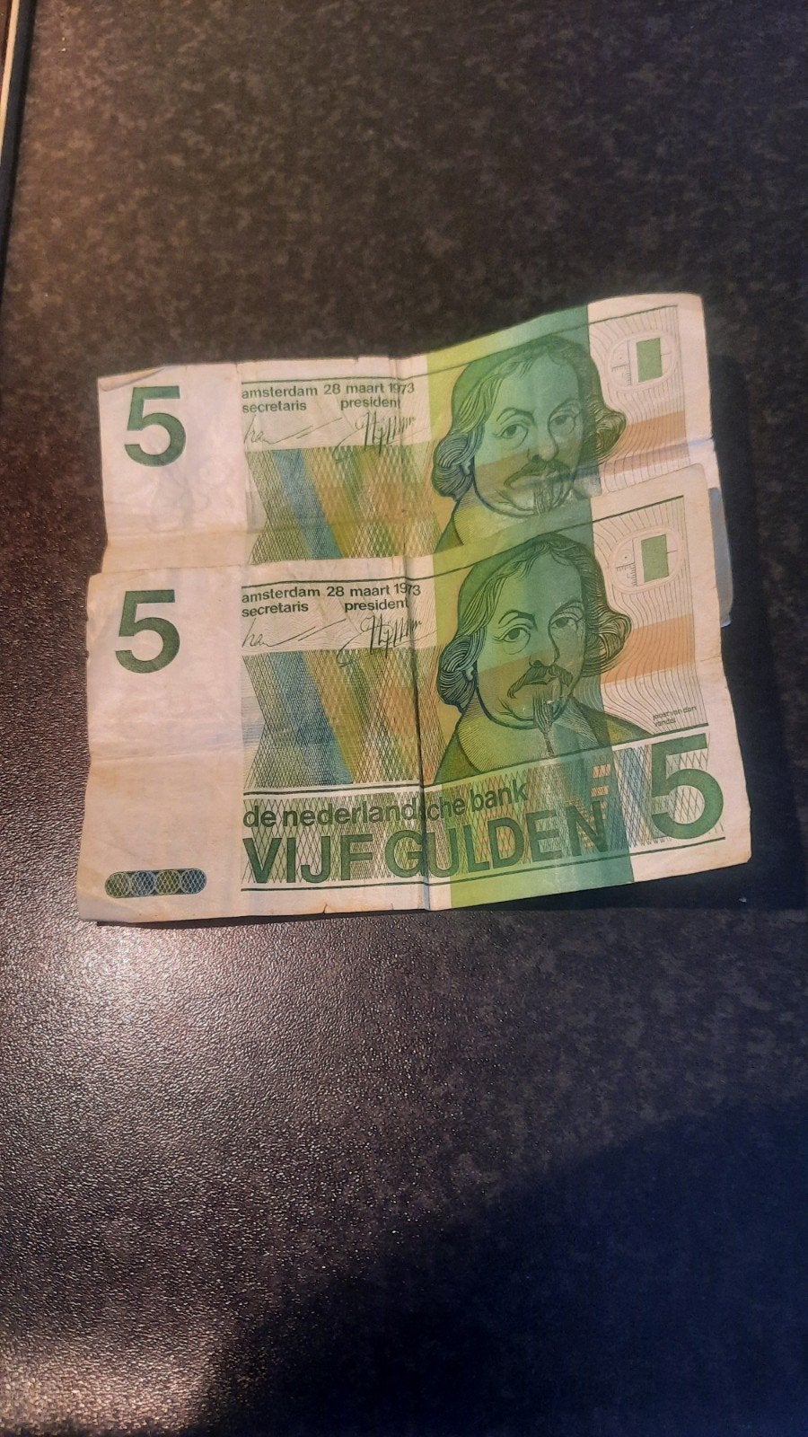 briefjes van 5 gulden, Ophalen, Nederland, Bankbiljetten
