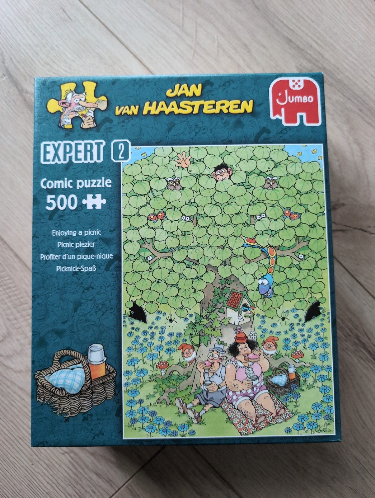 Jan van Haasteren - Picnic plezier - Expert 2 Puzzel - als, Hobby en Vrije tijd, Denksport en Puzzels, Ophalen of Verzenden, 500 t/m 1500 stukjes