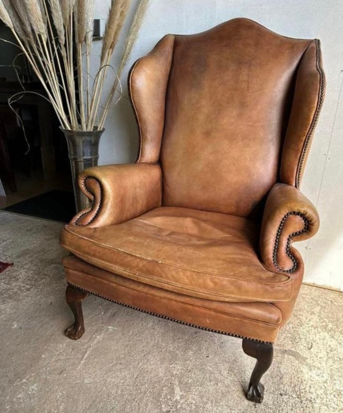 Exclusieve schapenleren fauteuil. Izgs., Ophalen, ., ., 50 tot 75 cm