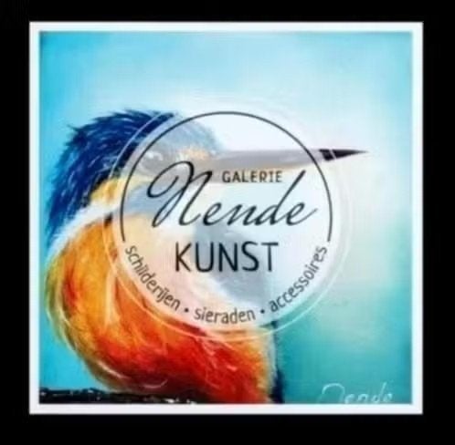 IJsvogel Galerie Nende Kunst Reclamekaart., Verzamelen, Ophalen of Verzenden, 1980 tot heden, Vogel