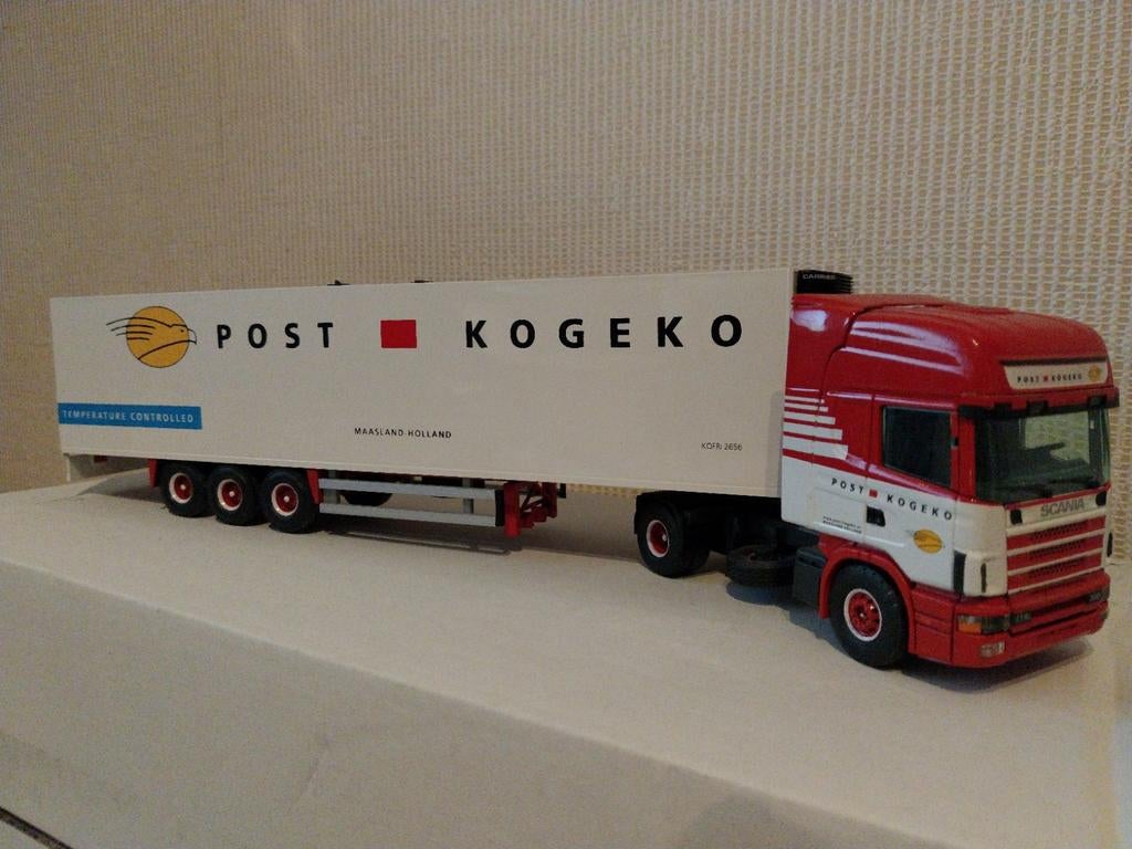 Tekno  Scania 114L 380 Post Kogeko Maasland, Hobby en Vrije tijd, Modelauto's | 1:50, Ophalen of Verzenden, Zo goed als nieuw