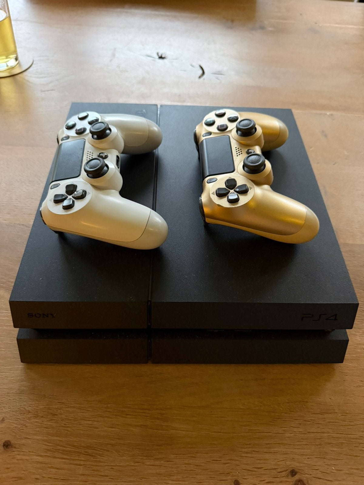 Ps4, Spelcomputers en Games, Ophalen, Met 2 controllers, Slim, 500 GB