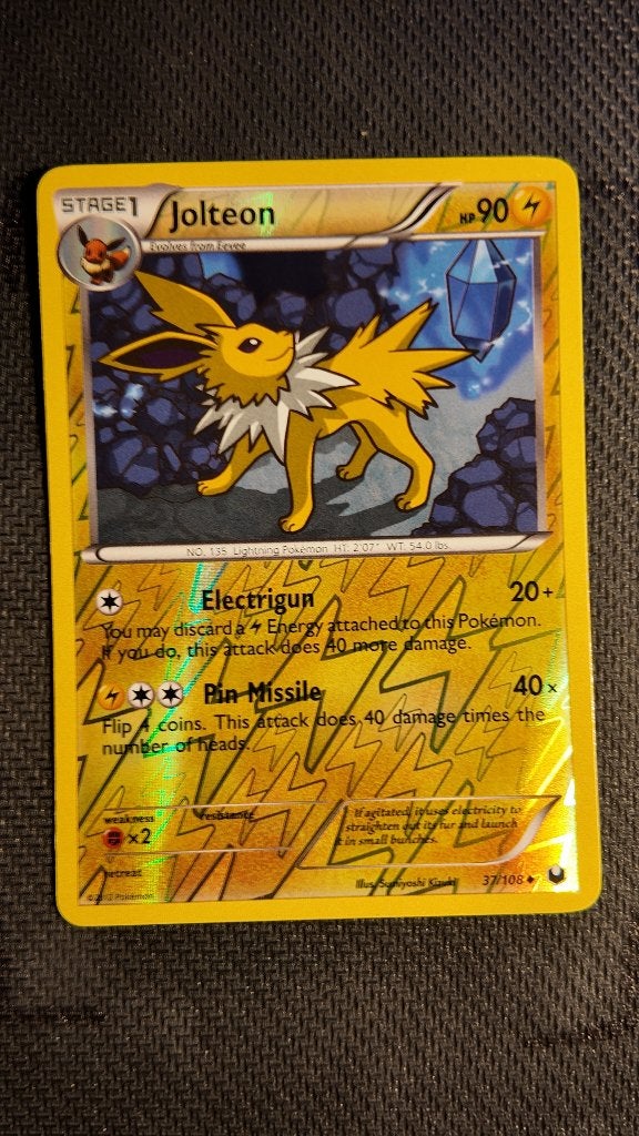 Jolteon 37 Dark Explorers | Pokemon kaart, Ophalen, Zo goed als nieuw, Losse kaart, Foil