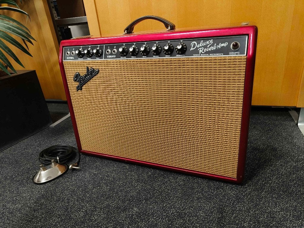 Fender 65 Deluxe Reverb 'Pink Paisley' FSR, Muziek en Instrumenten, Ophalen, Zo goed als nieuw, Gitaar, Minder dan 50 watt