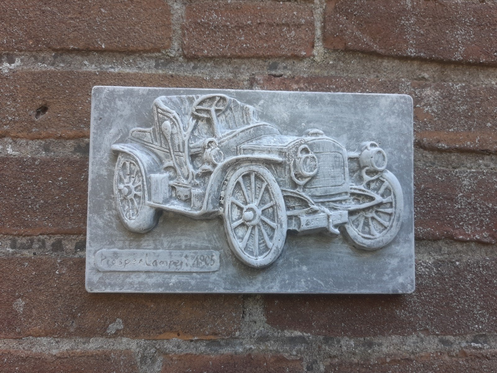 Prosper Lambert 1905 wanddecoratie betonnen tuinbeeld, Ophalen of Verzenden