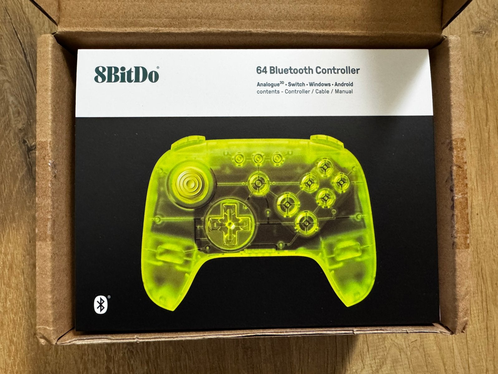 8BitDo 64 Controller Extreme Green - Limited Edition Nieuw, Verzenden, Nieuw