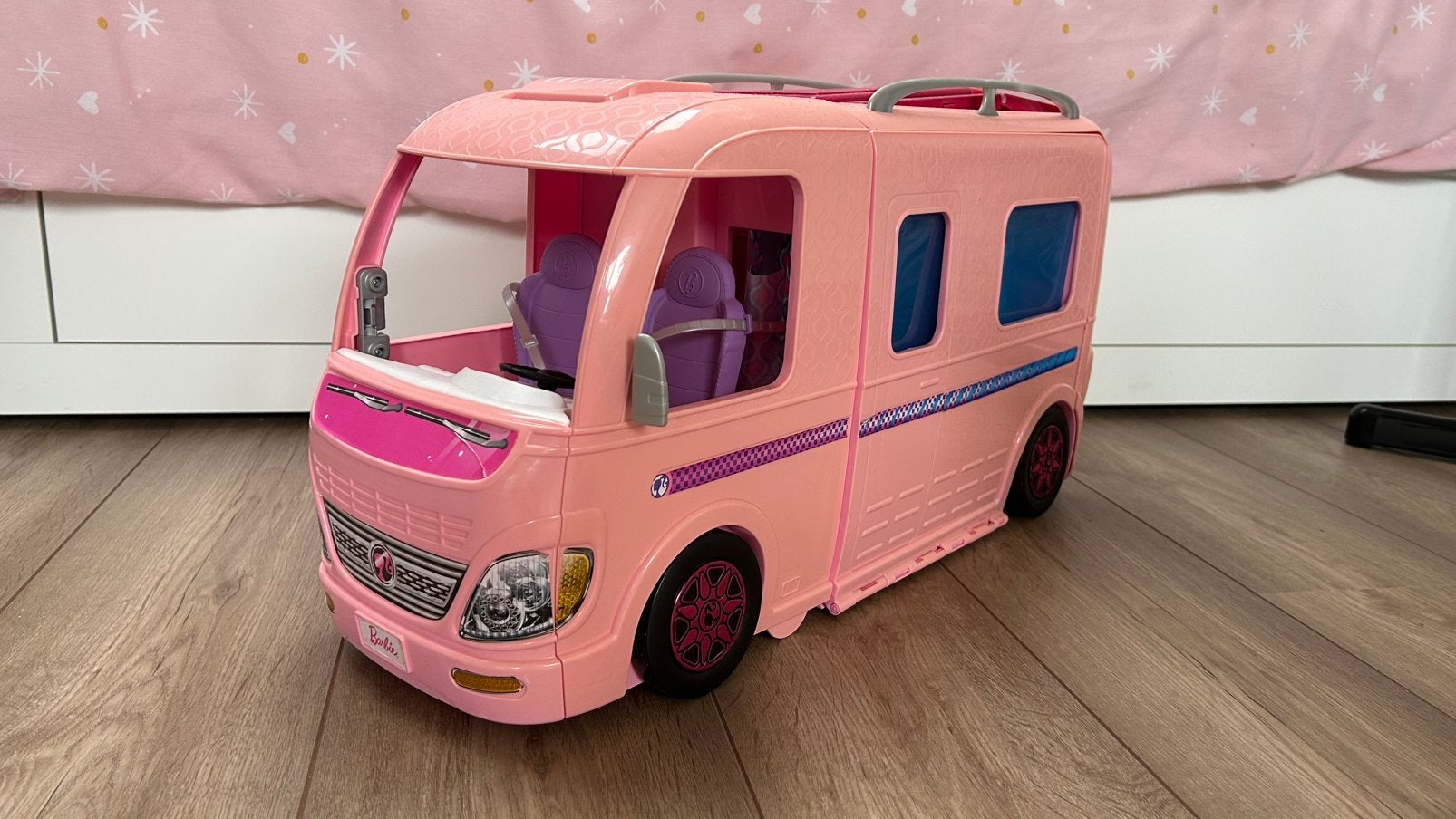 Barbie camper, Ophalen, Zo goed als nieuw
