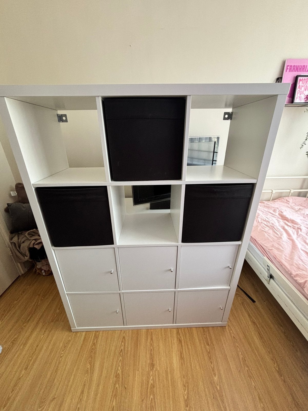 IKEA kallax kast 12 vakken, Ophalen, Zo goed als nieuw, Minder dan 150 cm, Minder dan 100 cm