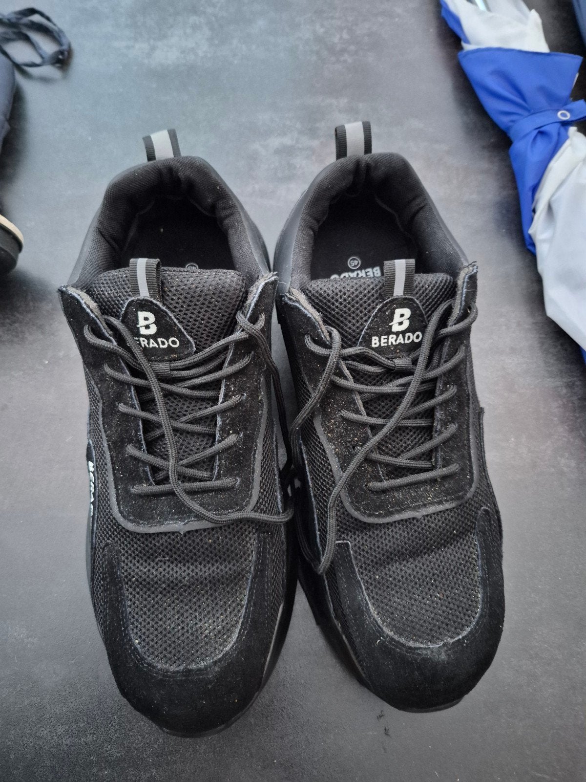 Zwarte Berado werkschoenen maat 45, Ophalen, Zo goed als nieuw