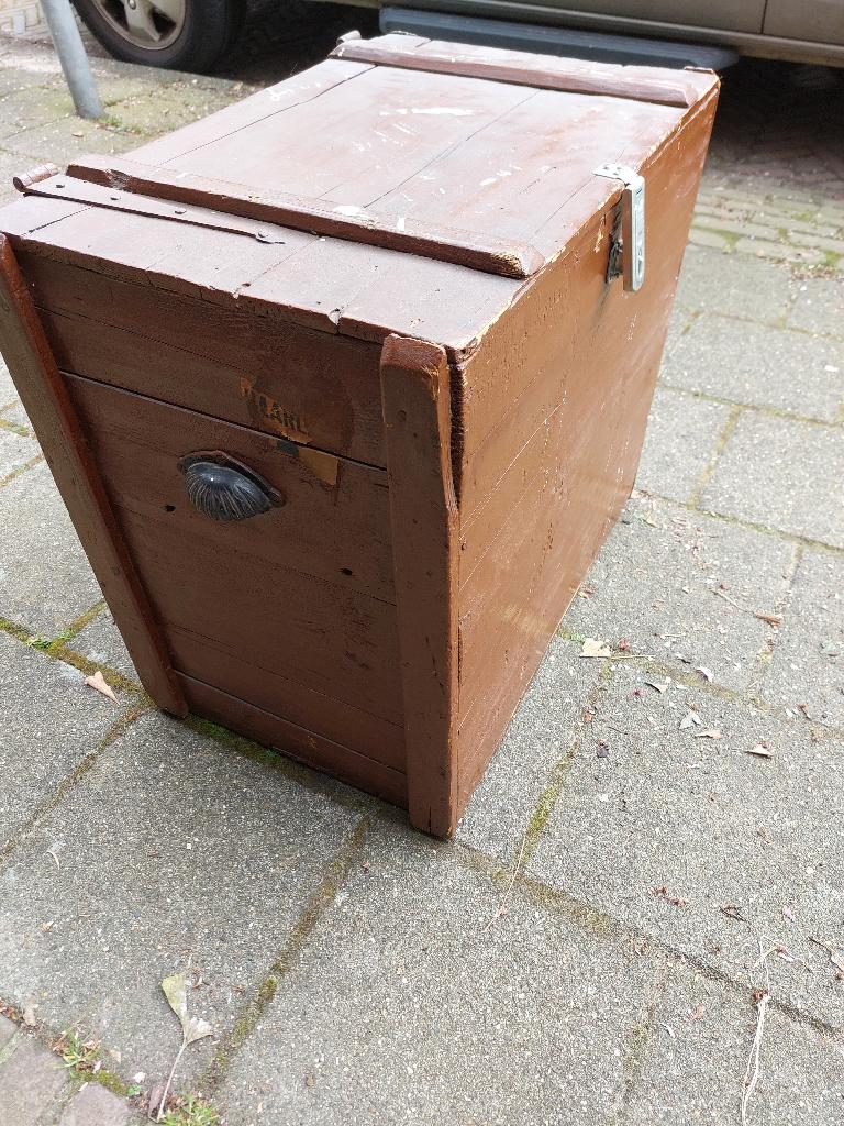 oude opbergkist jaren 60, Ophalen, Minder dan 50 cm, Gebruikt, 50 tot 100 cm