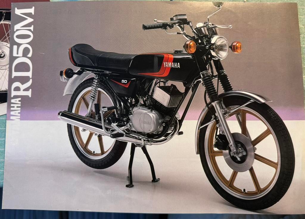 Folder Yamaha RD50 M, Verzenden, Zo goed als nieuw, Auto's