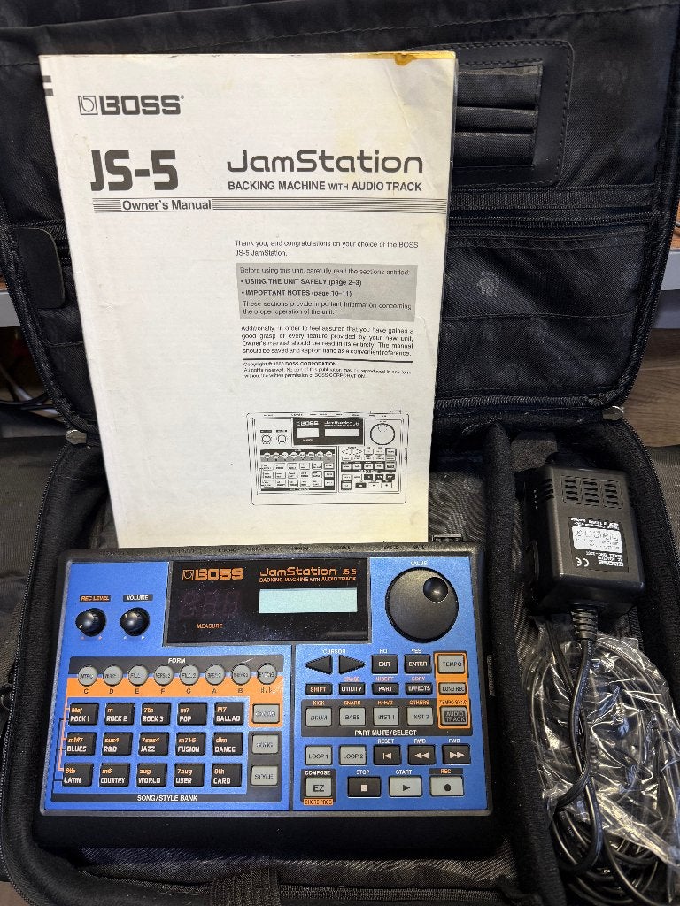 Boss JS-5 JamStation Rhythm Backing Machine with Audio Track, Muziek en Instrumenten, Drumcomputers, Ophalen of Verzenden, Gebruikt