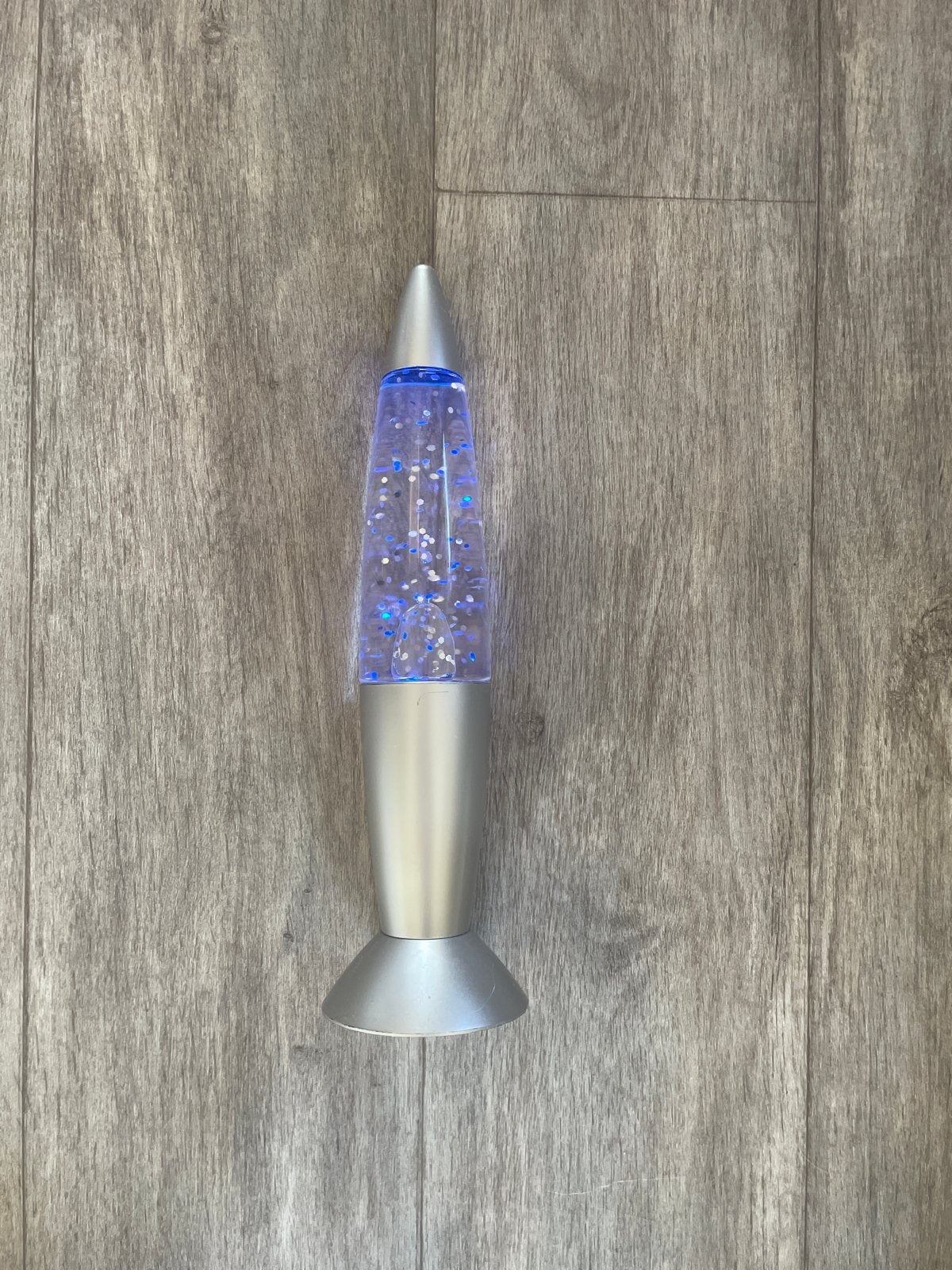 Lavalamp met glitters - 35 cm hoog, Ophalen, Gebruikt