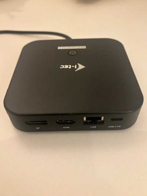 i-tec USB-C HDMI DP Docking Station met Voeding, Ophalen of Verzenden, Gebruikt, Docking station, I-tec
