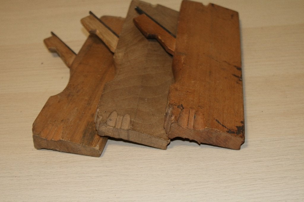 Set van 3 Vintage Houten Schaven - Antiek Gereedschap, Ophalen of Verzenden