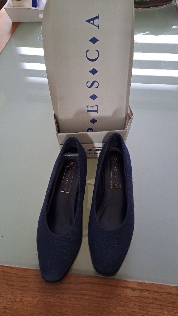dames lakschoen, Schoenen met lage hakken, Blauw, Pescara, Ophalen of Verzenden
