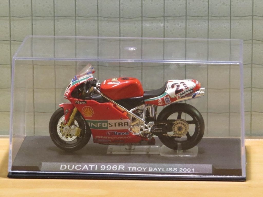 Troy Bayliss Ducati 996R 2001 1:24, Serviceclientele@altaya.be, Nieuw, Ophalen of Verzenden, Motor