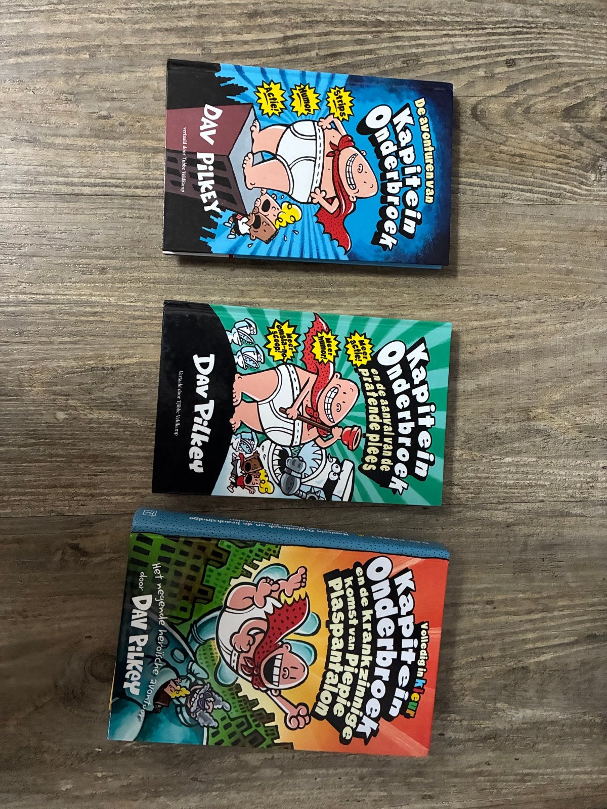 Kapitein Onderbroek boeken - 3-delige set, Ophalen of Verzenden, Gelezen, Fictie