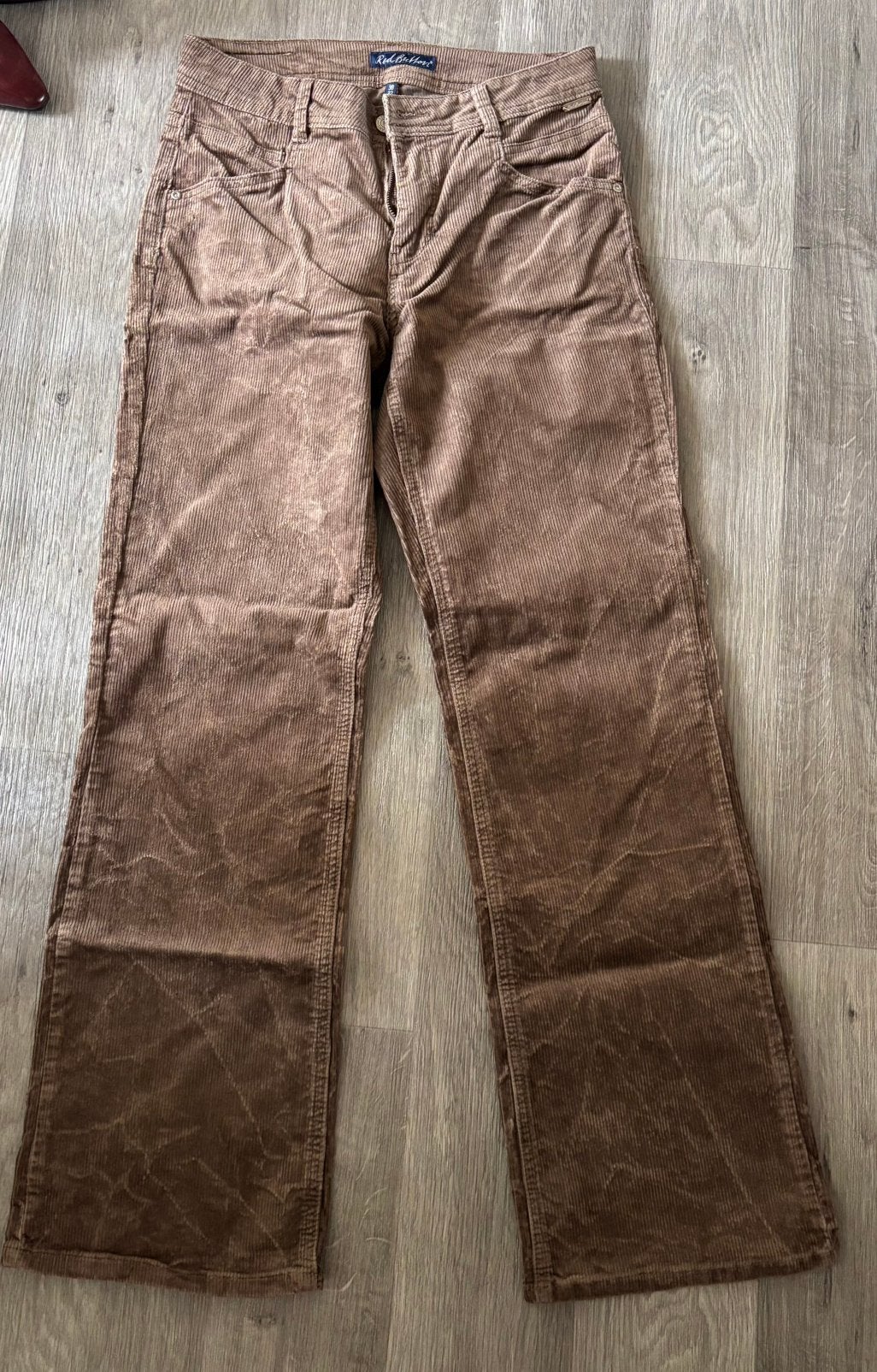 Bruine rib broek Red Button, Maat 38/40 (M), Bruin, Ophalen of Verzenden, Zo goed als nieuw