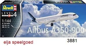 Revell 1:144 Airbus A350-900 Lufthansa 3881 (2018) modelbouw, 1:72 tot 1:144, Revell, Nieuw, Ophalen of Verzenden